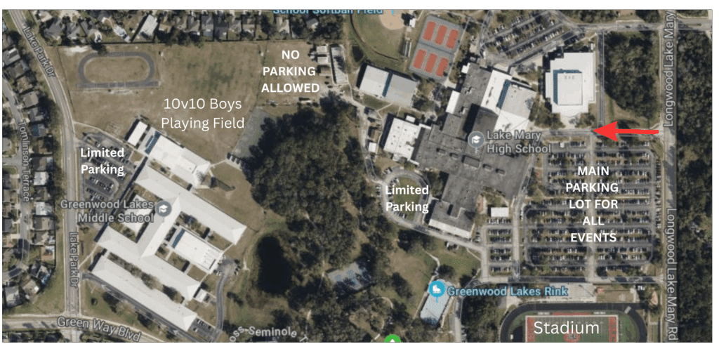 Festival Back Field Boys HS Club PARKING UPDATED Jan 6
